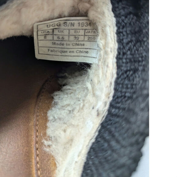 UGG | Gael S/N 1934 Suede Wedge Heel Round Toe Slip On Clog Shoes |Size 8 - Picture 11 of 12